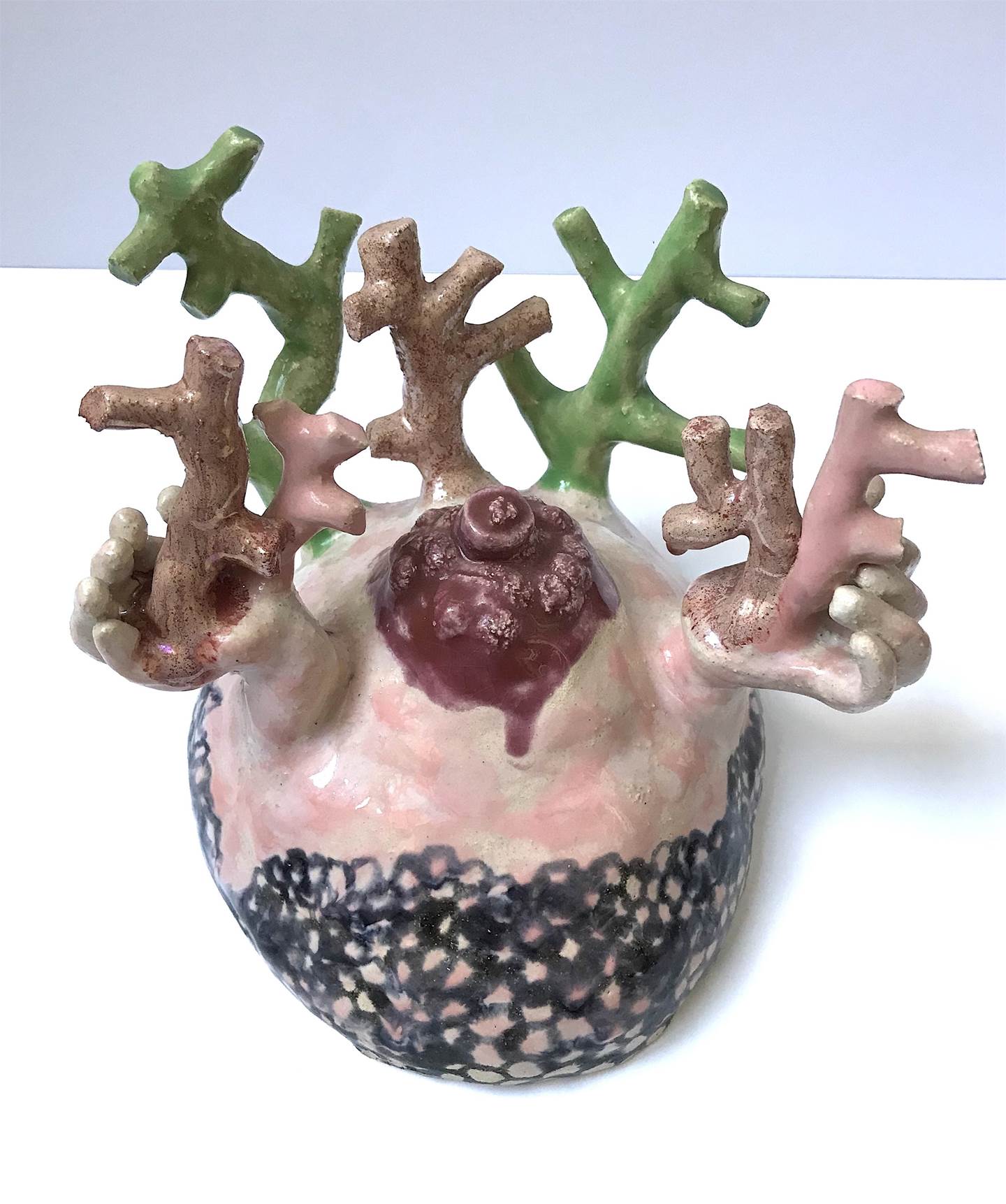 Coral, original Figura humana Cerámico Escultura de Lorinet Julie