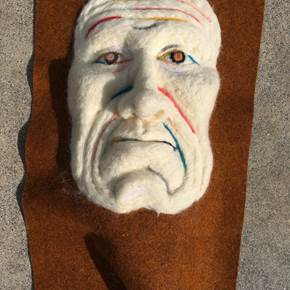 Máscara feltro #9, original Figure humaine Technique mixte Sculpture par António  Jorge