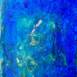 Le Grand Bleu, original Portrait Acrylic Painting by Nina  Onaur