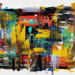 : abstract emotions # 642, Pintura Acrílico Retrato original por Joao Batista