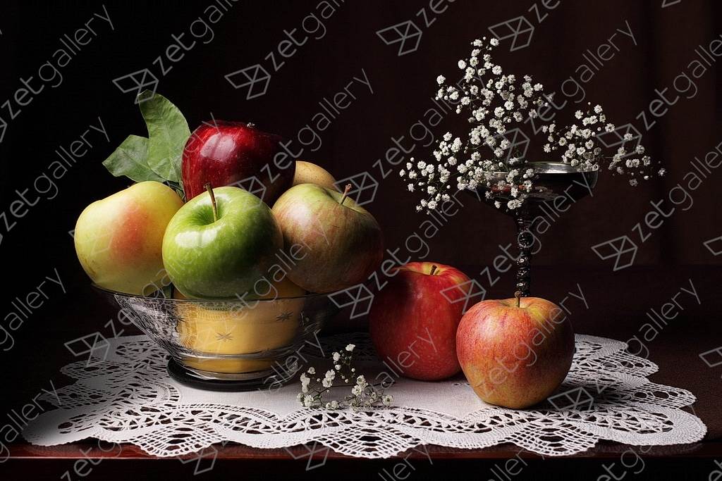 Bodegón de las ocho manzanas, Fotografia Digital Natureza Morta original por Cecilia Gilabert