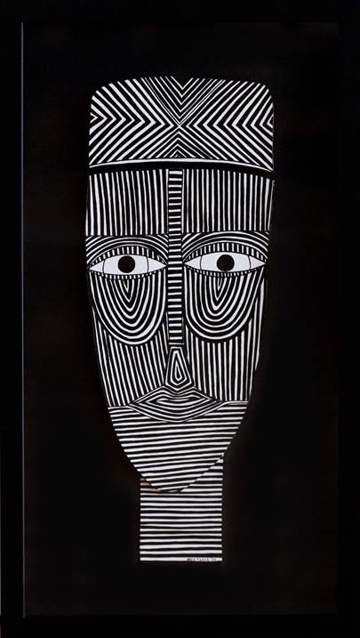 Mask II, original Figura humana Tinta Dibujo e Ilustración de Inês  Sousa Cardoso