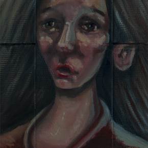 Sem Título, original Human Figure Oil Painting by Hugo Travanca