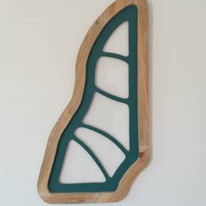 Enxertos de Contorno, original Geometric Glass Sculpture by Reis Valdrez