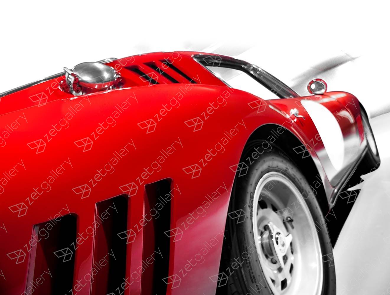 Ferrari GTB Competizione 02, original Avant-Garde Digital Photography by Yggdrasil Art