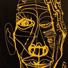 Africano , original Abstrait Acrylique La peinture par Hugo Castilho