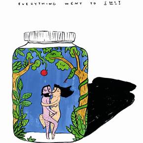 Sexual Sin and its risks, original Cuerpo Impresión Dibujo e Ilustración de Shut Up  Claudia