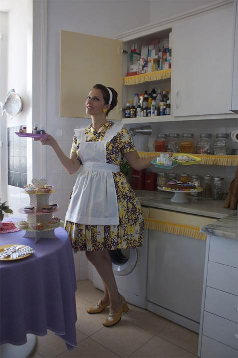 The perfect housewife, original Avant-Garde Digital Photography by Claudia Clemente