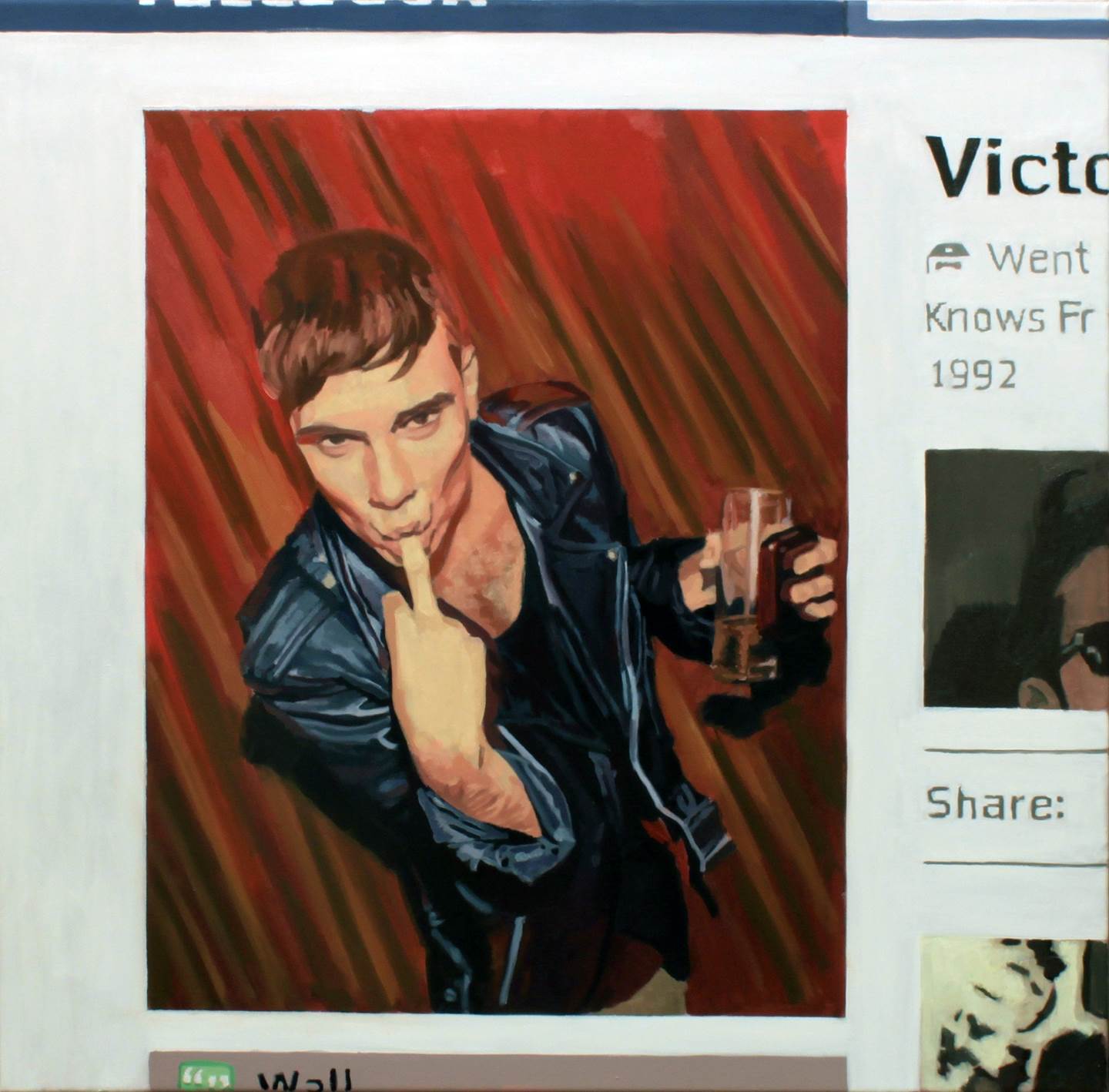 Profile picture, Victor, original Corps Toile La peinture par Pablo Mercado