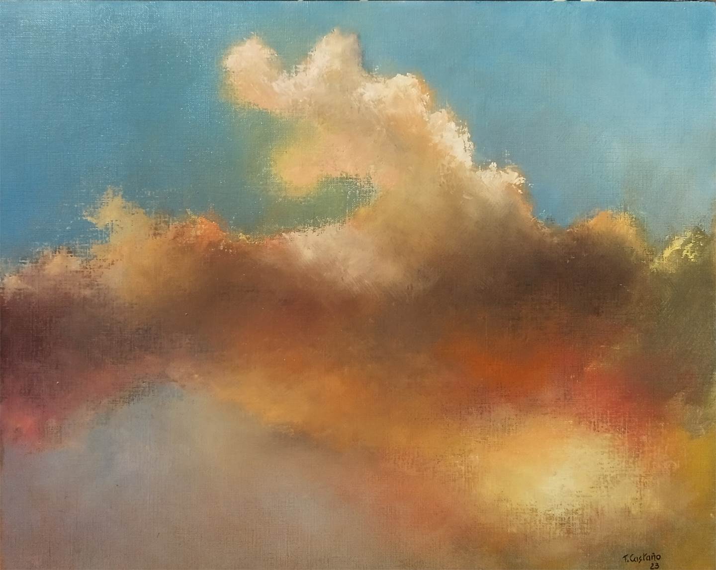 Cielos 3, original   La peinture par TOMAS CASTAÑO