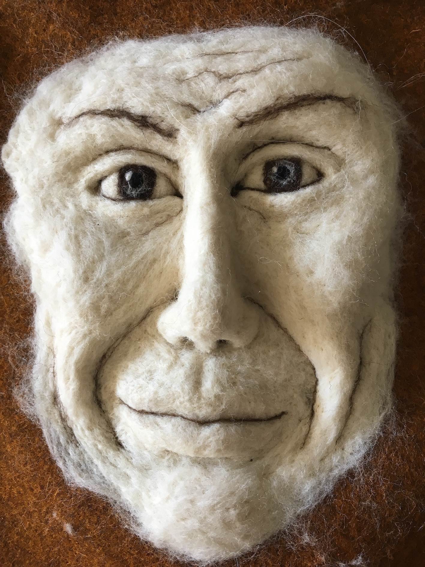 Máscara feltro #3, original   Sculpture par António  Jorge