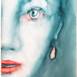 E depois do olhar, original Figure humaine Aquarelle La peinture par Adelaide Morgado