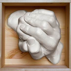 Plaster Hands II, original Naturaleza muerta Yeso Escultura de Ana Sousa Santos