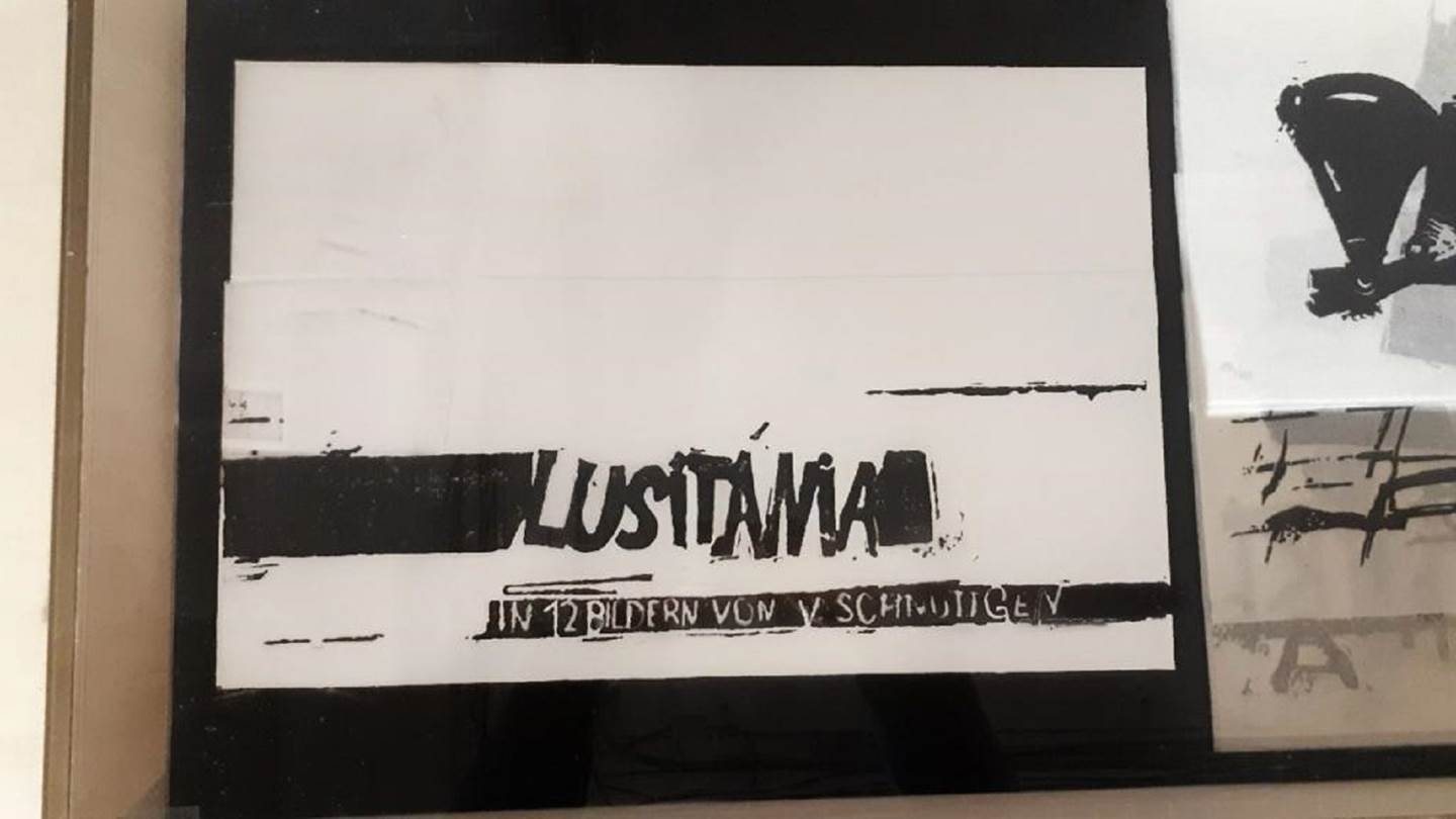 Lusitânia, original Abstrait Encre Dessin et illustration par Volker Schnüttgen