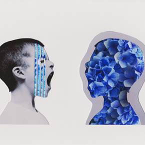 Reflexo, original Minimaliste Collage Dessin et illustration par Mariana Bastos