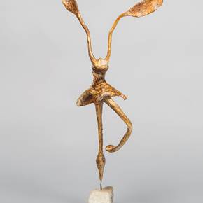 WOMAN BIRD, original Nature morte Plâtre Sculpture par Helena de Medeiros