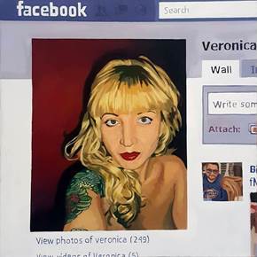 Profile picture, Veronica, original Figura humana Lona Pintura de Pablo Mercado